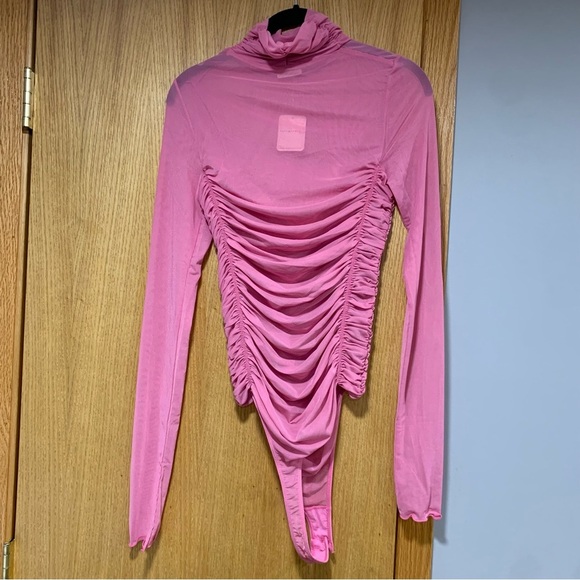 Free People Intimately Pink Mesh Bodysuit (NWT) - Size Medium - Picture 3 of 7